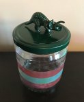 Dinosaur Topped Mason Jar