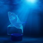 3D Shark iLLusion Glow Deco Light
